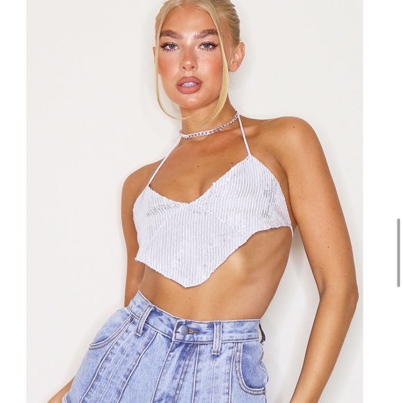 PrettyLittleThing Tops - NWT Pretty Little Thing Sparkly Top